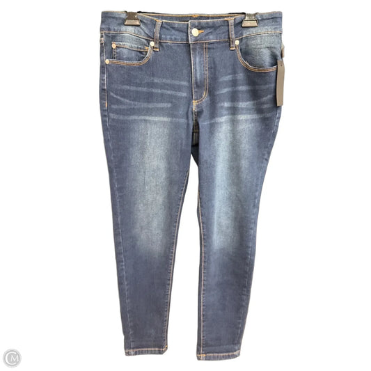 Jeans Skinny By Tahari In Blue, Size: 12