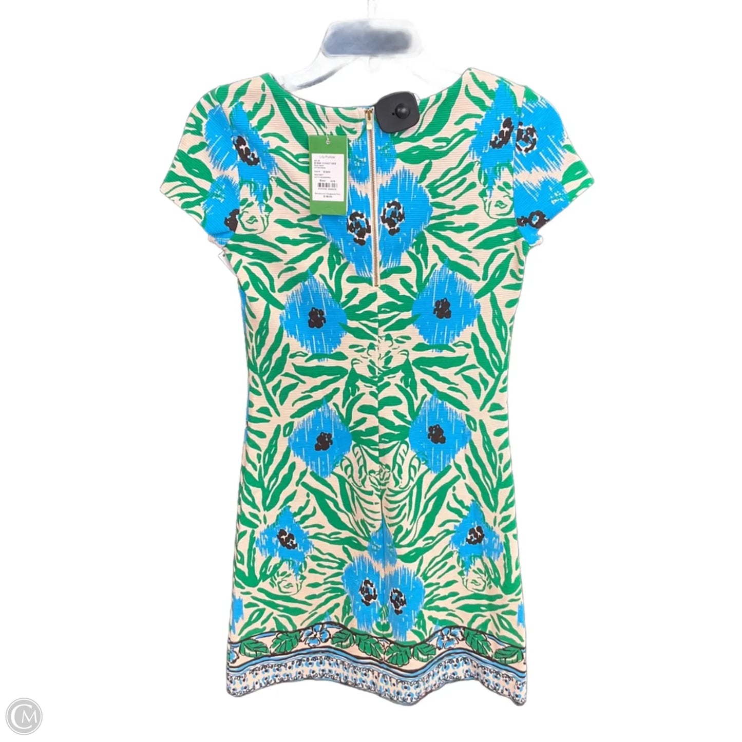 Dress Designer By Lilly Pulitzer In Blue & Green, Size: Xxs