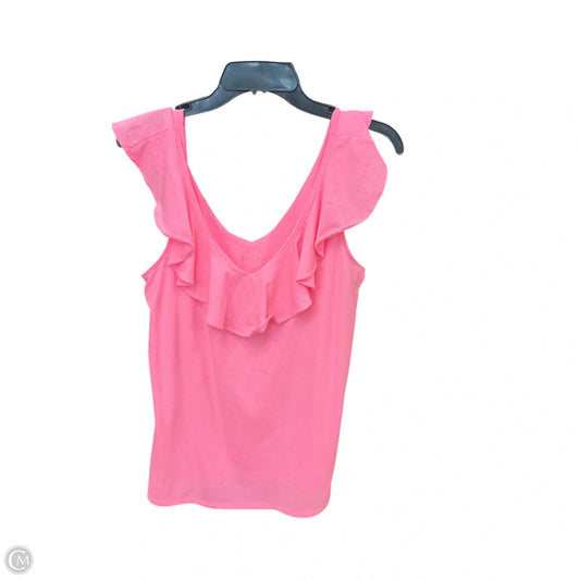 Top Sleeveless Designer By Lilly Pulitzer In Pink, Size: L