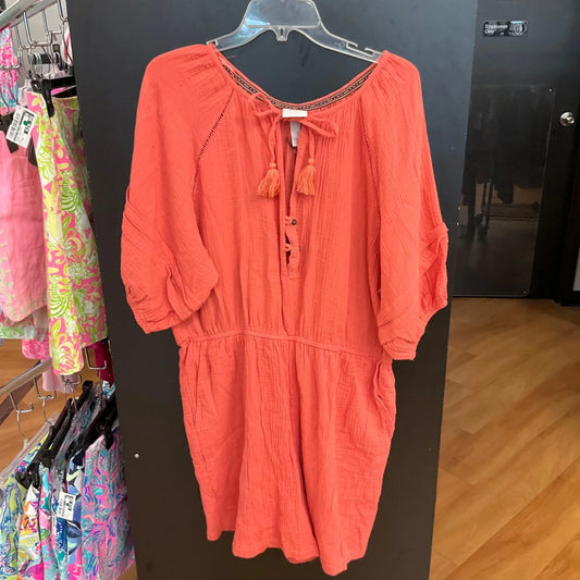 Romper By Knox Rose In Coral, Size: Xxl