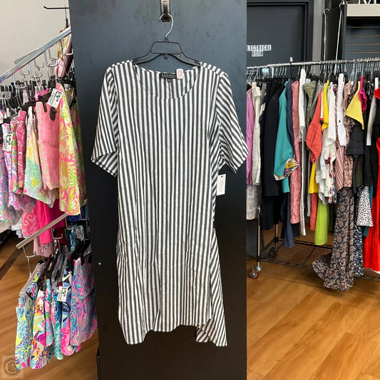 Dress Casual Midi By Eloquii In Striped Pattern, Size: 2x