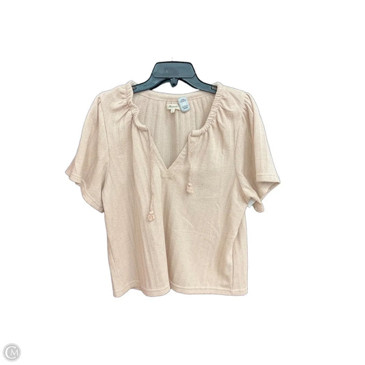 Top Short Sleeve By Madewell In Pink, Size: M