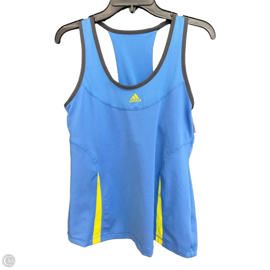 Athletic Tank Top By Adidas In Blue, Size: Xl