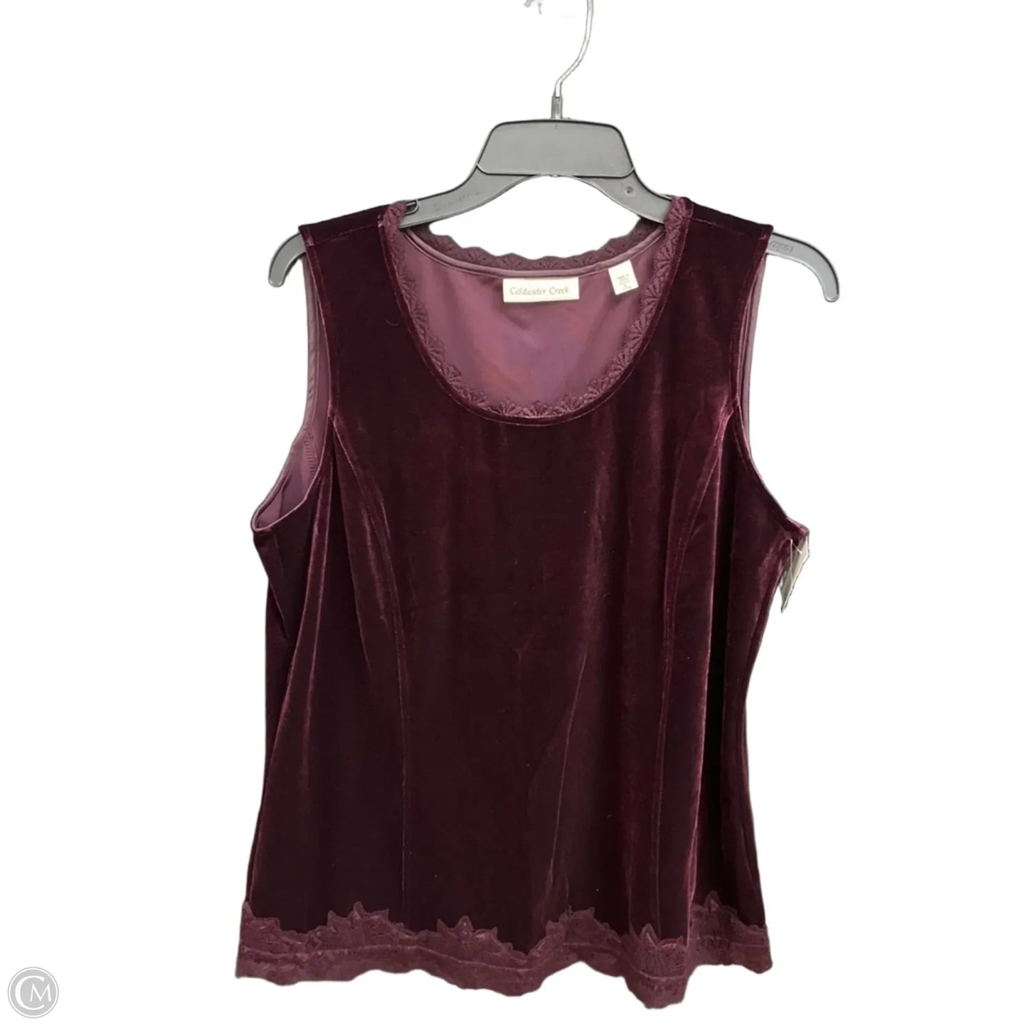 Top Sleeveless By Coldwater Creek In Purple, Size: L