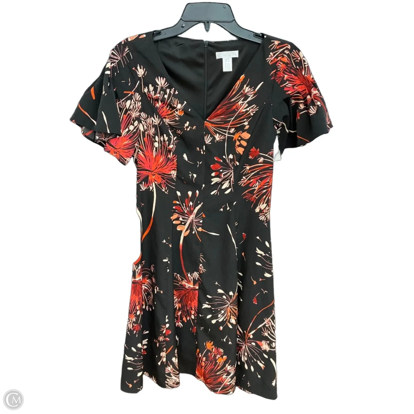 Dress Casual Midi By London Times In Black, Size: 4p