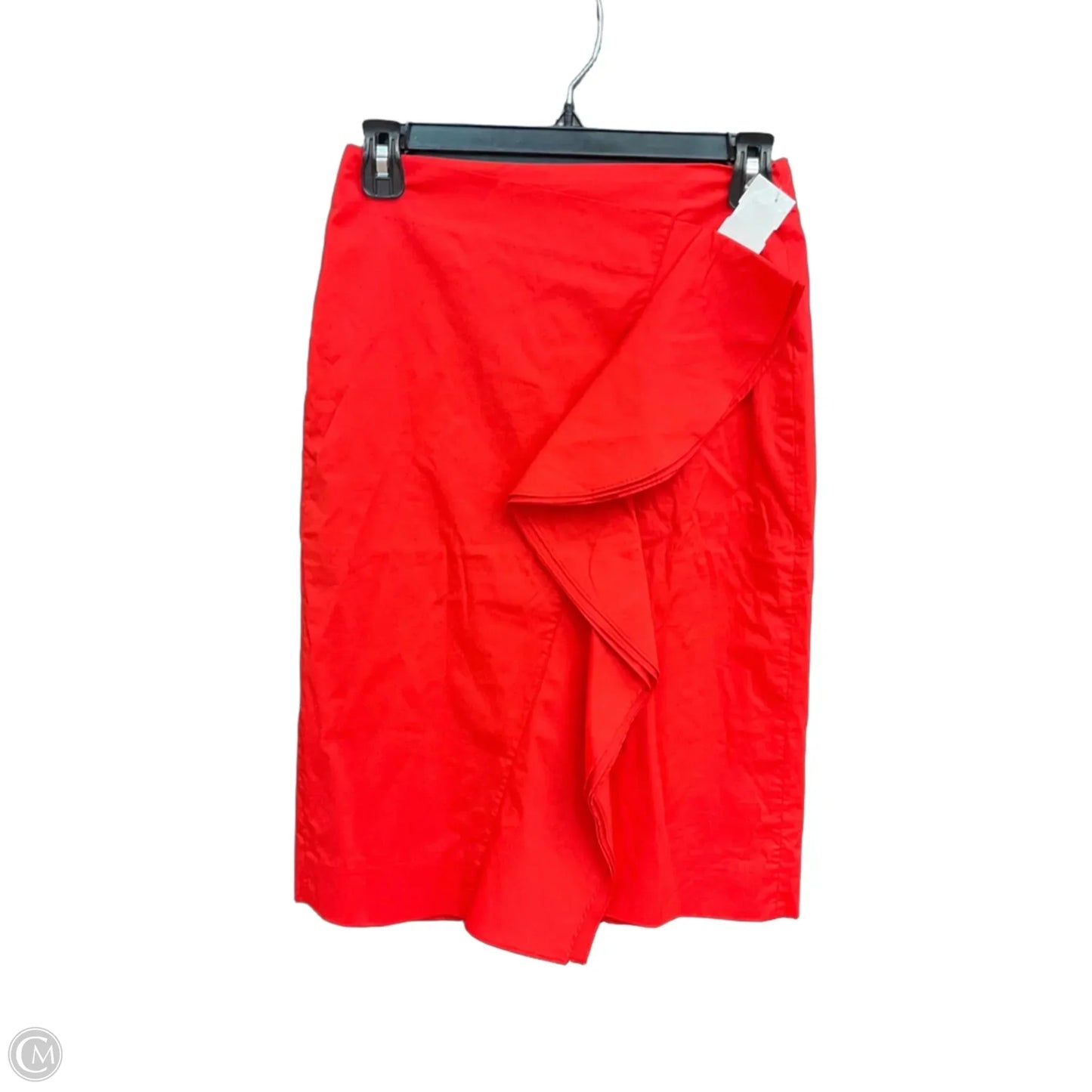 Skirt Midi By J. Crew In Orange, Size: Xxs