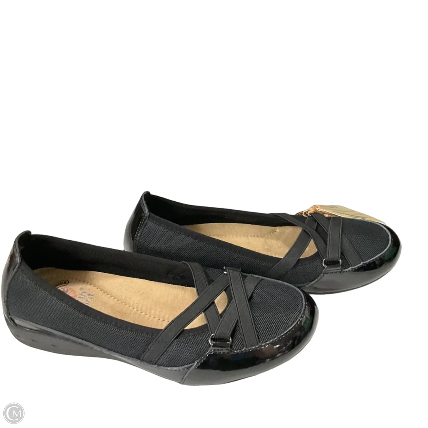 Shoes Flats By Clothes Mentor In Black, Size: 8