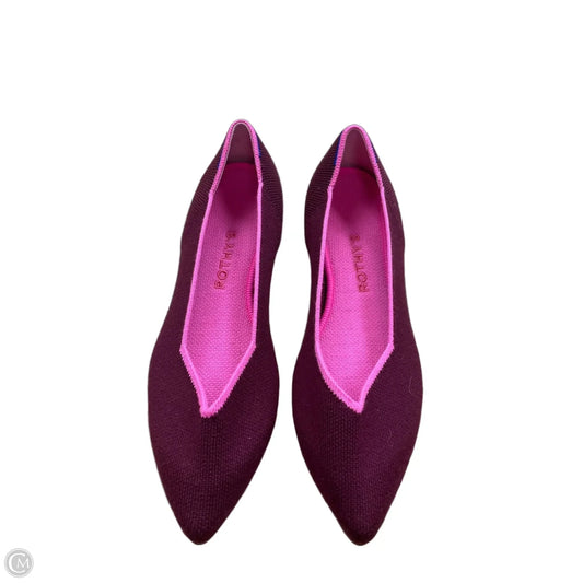 Shoes Flats By Rothys In Maroon, Size: 7.5