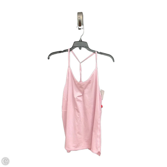 Athletic Tank Top By Clothes Mentor In Pink, Size: Xl