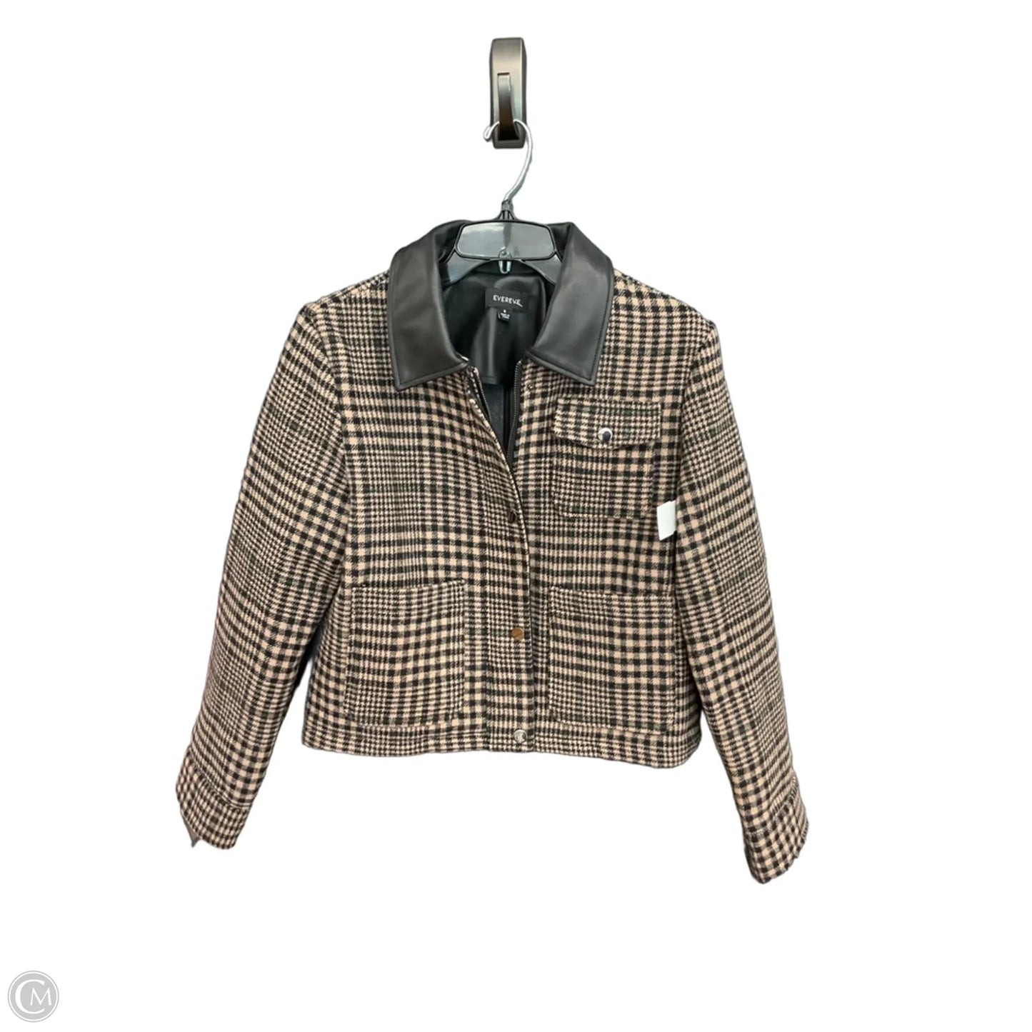Jacket Other By Evereve In Checkered Pattern, Size: S