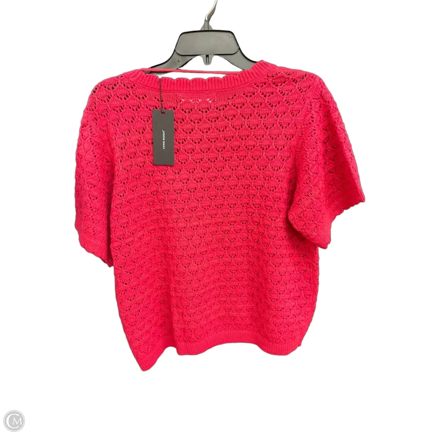 Top Short Sleeve By Vero Moda In Pink, Size: Xl
