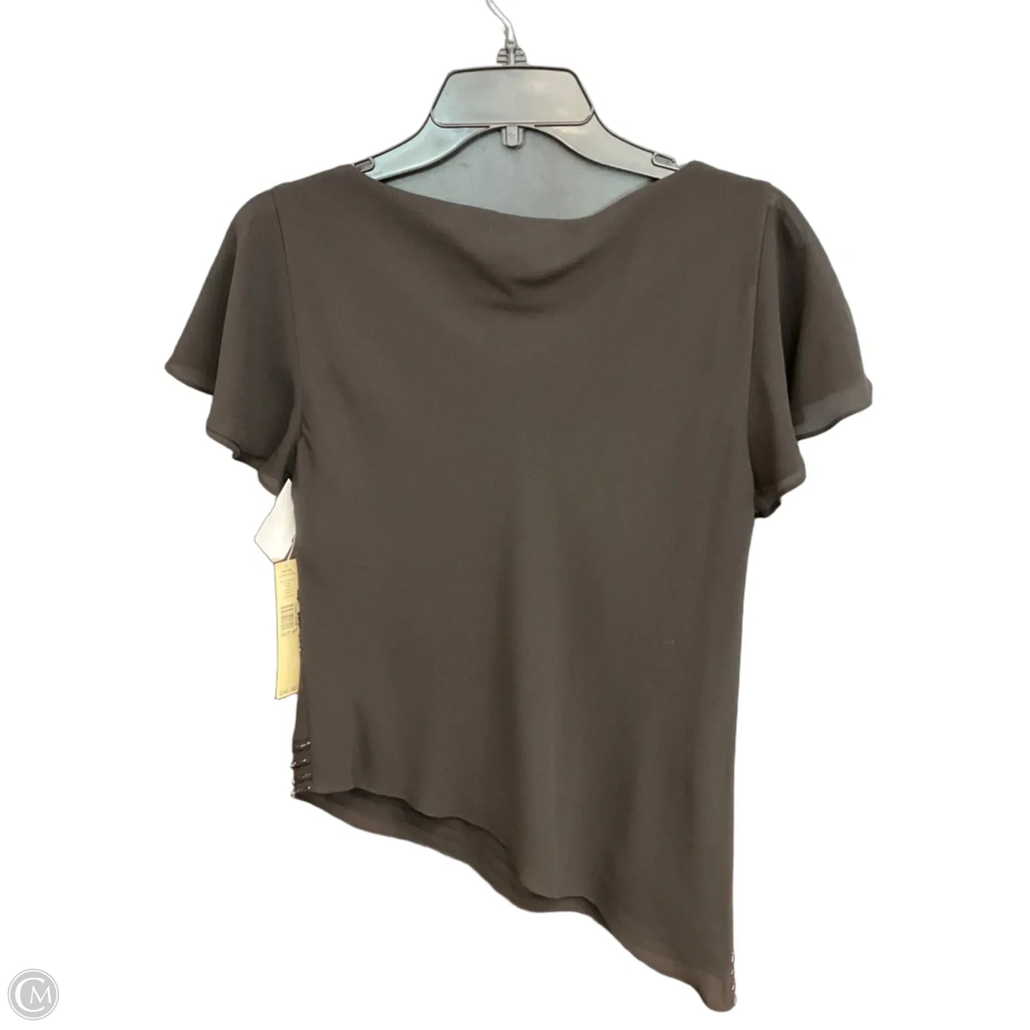 Top Short Sleeve By Amanda Smith In Black, Size: Mp