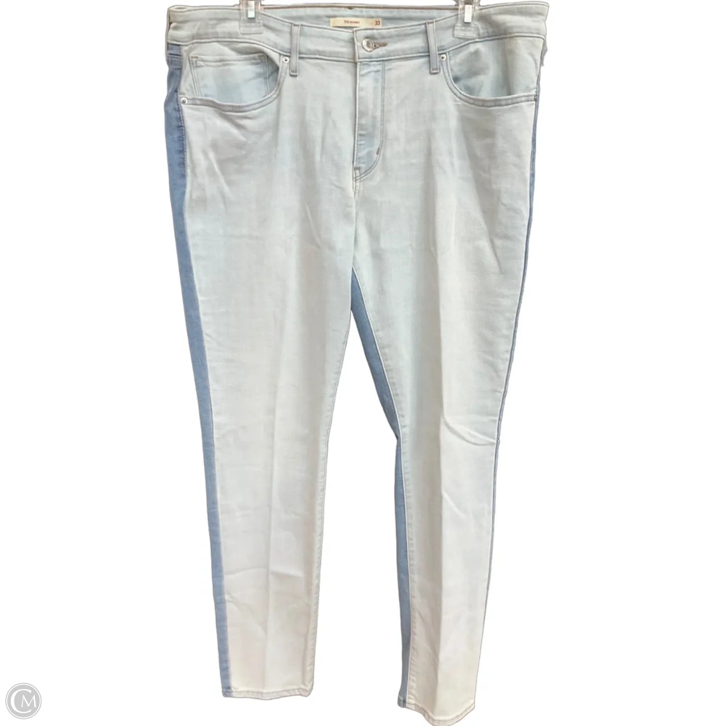 Jeans Skinny By Levis In Blue, Size: 16