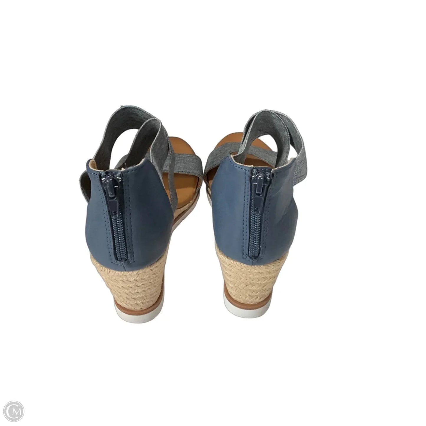 Shoes Heels Platform By Me Too In Blue & Brown, Size: 8