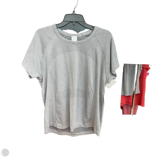 Athletic Top Short Sleeve By Old Navy In Grey, Size: 2x