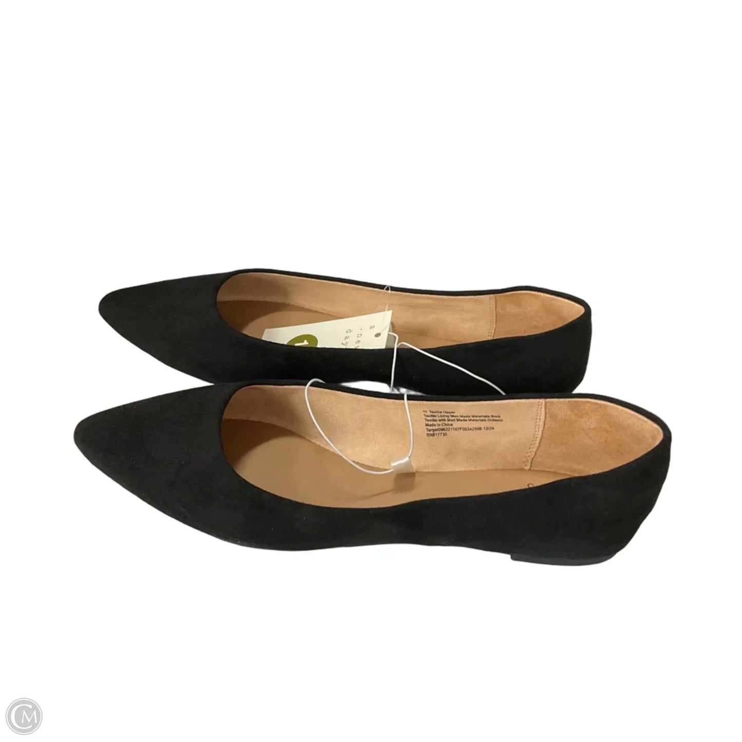 Shoes Flats By A New Day In Black, Size: 11