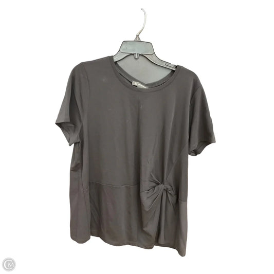 Top Short Sleeve By Inc In Black, Size: 1x