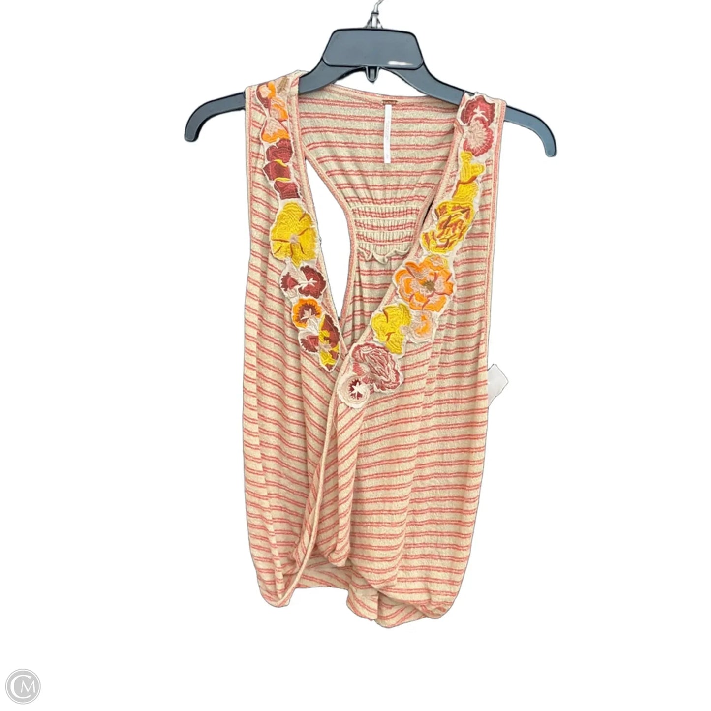 Top Sleeveless By Free People In Red & Tan, Size: L