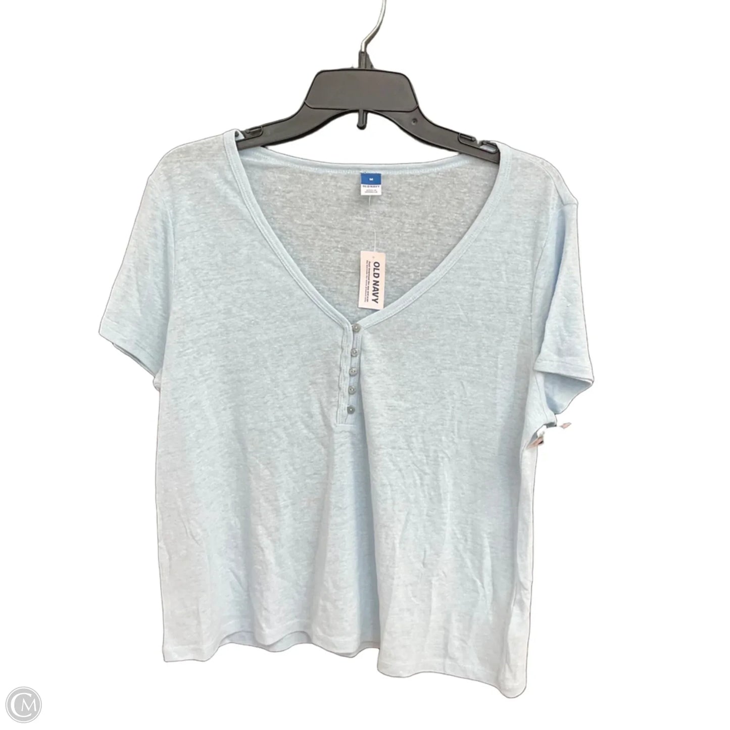 Top Short Sleeve By Old Navy In Blue, Size: M