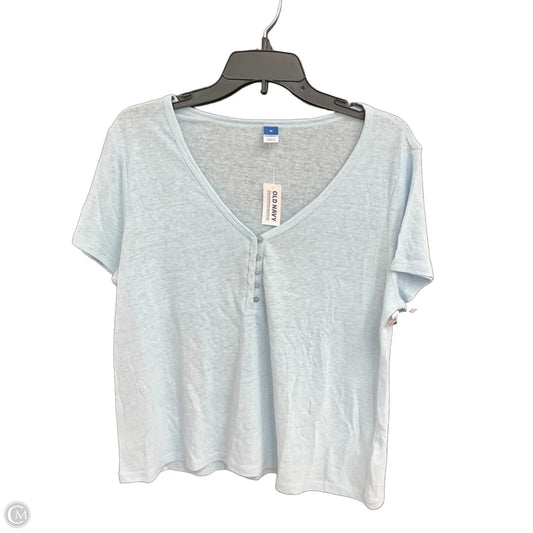 Top Short Sleeve By Old Navy In Blue, Size: M