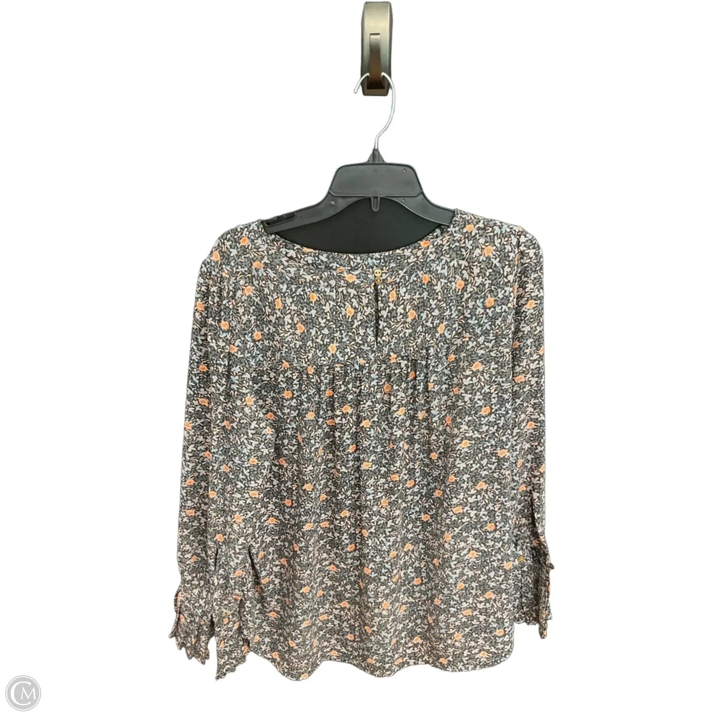 Top Long Sleeve By Loft In Floral Print, Size: L
