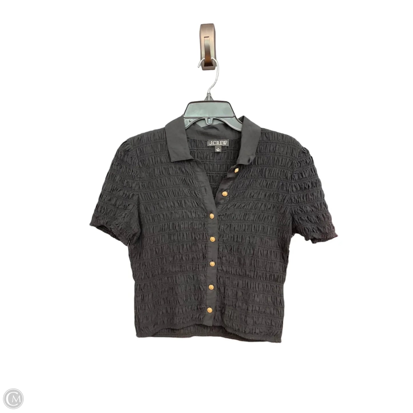 Top Short Sleeve By J. Crew In Black, Size: M