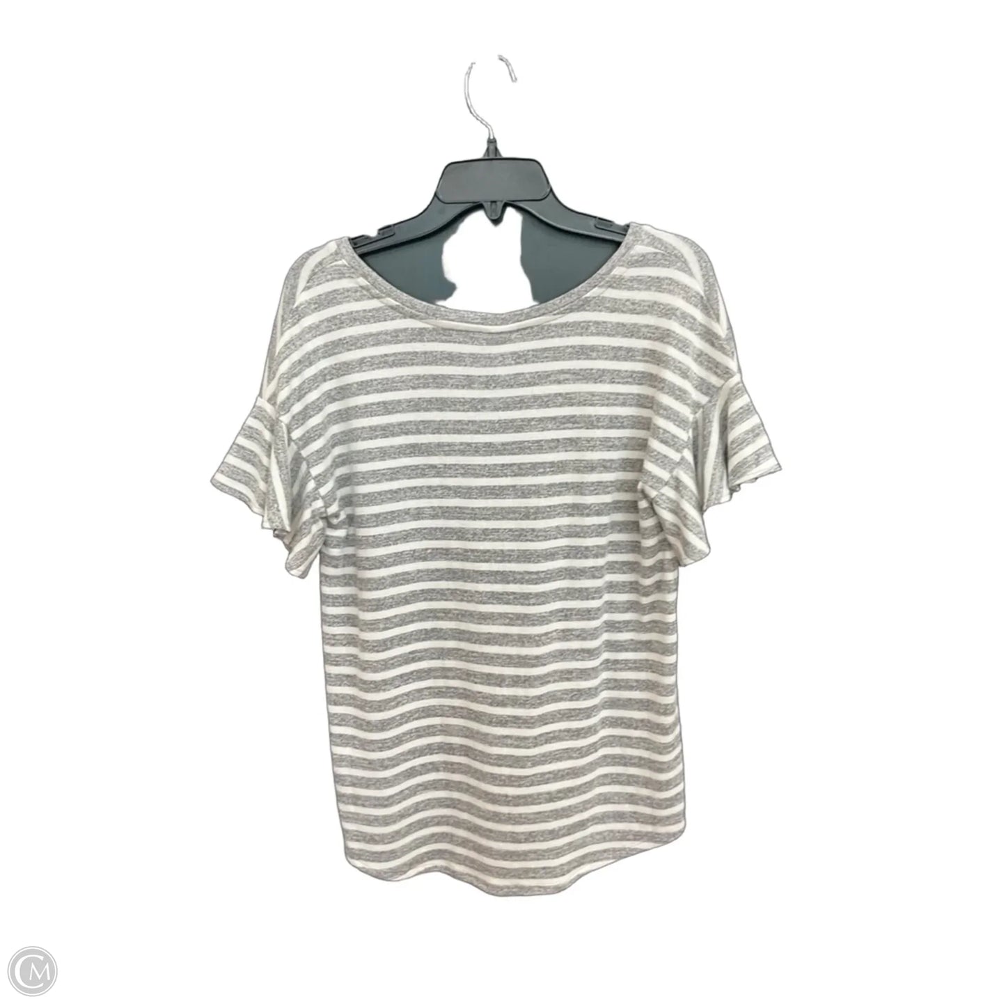 Top Short Sleeve By A New Day In Striped Pattern, Size: S