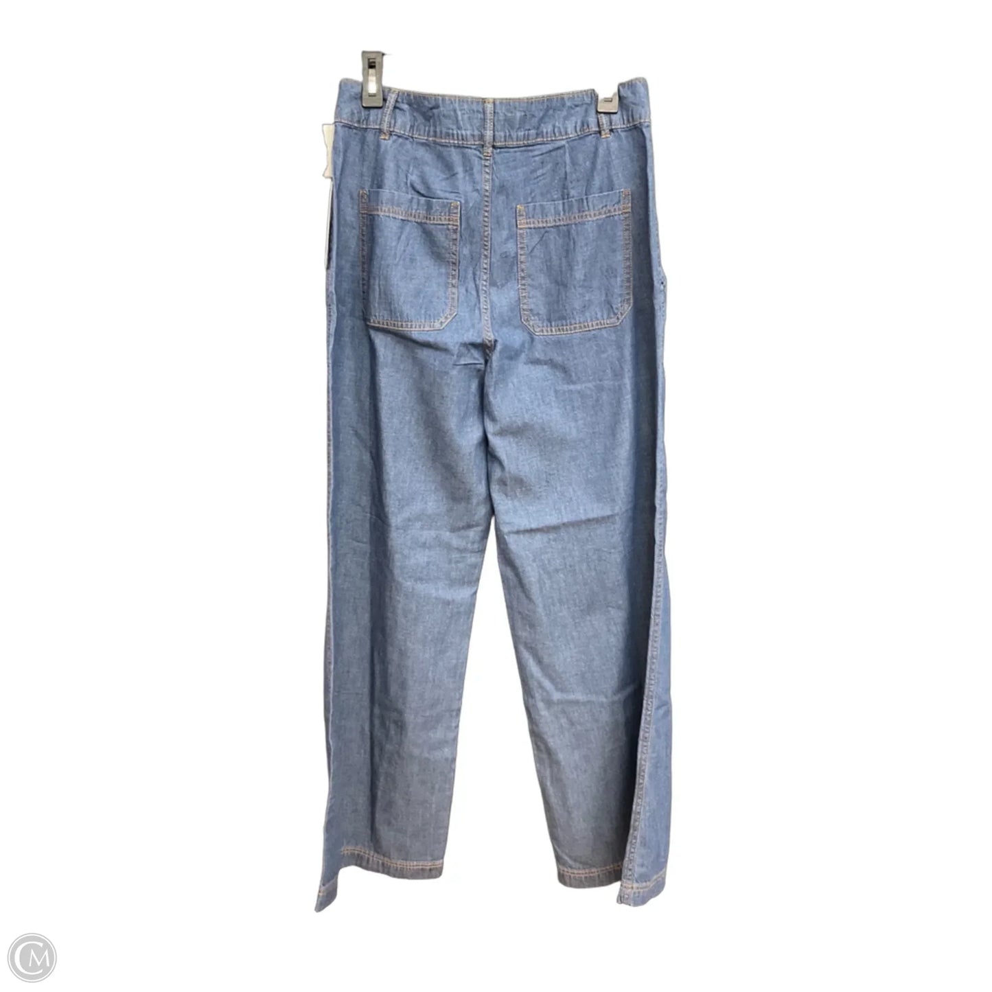 Jeans Wide Leg By Dkny In Blue, Size: 4