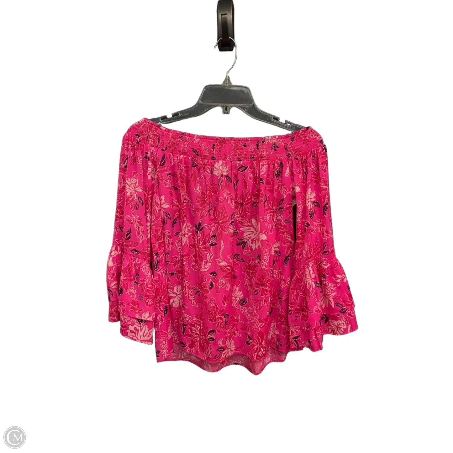 Top Long Sleeve Designer By Lilly Pulitzer In Pink, Size: S