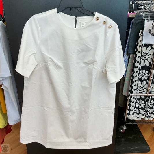 Dress Casual Midi By H&m In White, Size: L