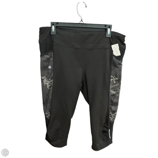 Athletic Capris By Athleta In Black, Size: Xl