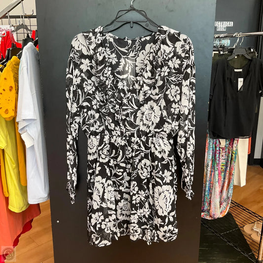 Dress Casual Short By Zara In Floral Print, Size: M