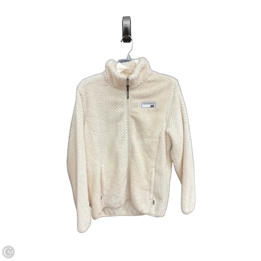 Jacket Fleece By New Balance In White, Size: Xl