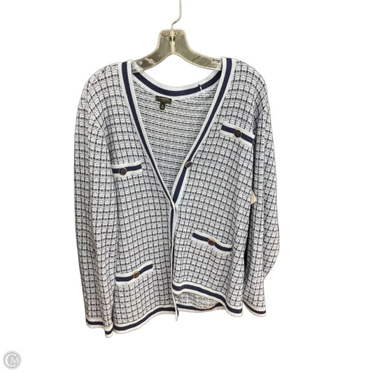 Cardigan By Talbots In Blue, Size: 1x
