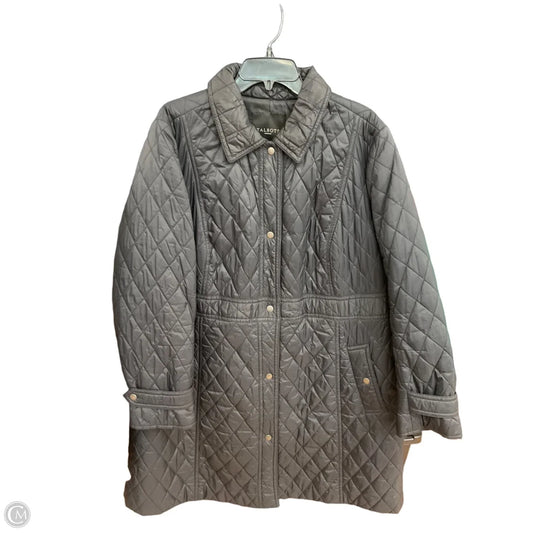 Coat Puffer & Quilted By Talbots In Black, Size: 1x
