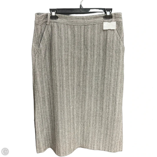 Skirt Midi By Banana Republic In Grey, Size: 12