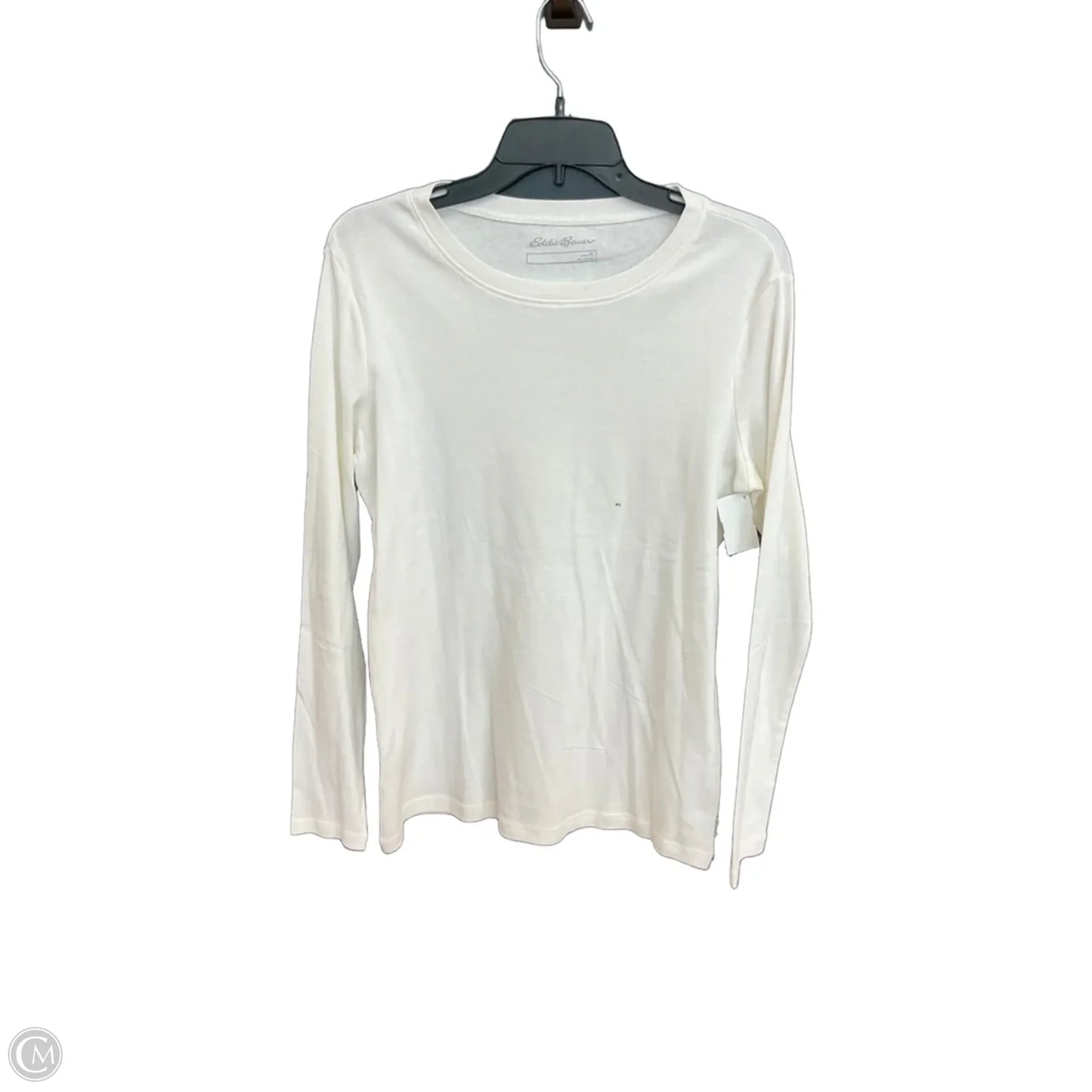 Top Long Sleeve By Eddie Bauer In White, Size: Xl