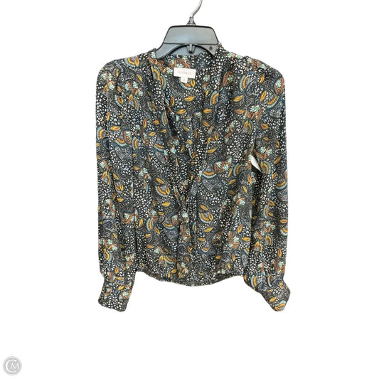 Top Long Sleeve By Evereve In Multi-colored, Size: Xs