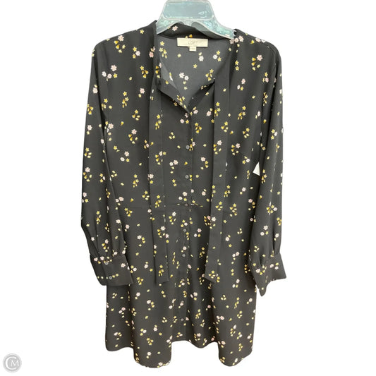 Dress Casual Midi By Loft In Black, Size: M