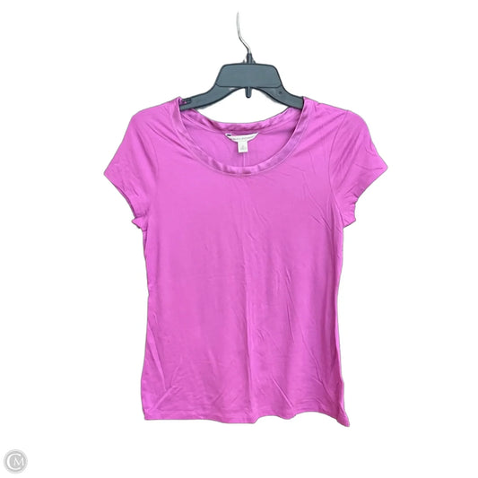 Top Short Sleeve By Banana Republic In Purple, Size: M