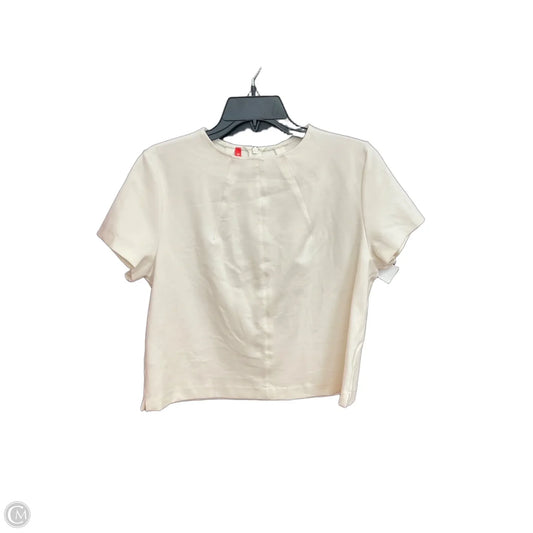 Top Short Sleeve By Spanx In White, Size: L
