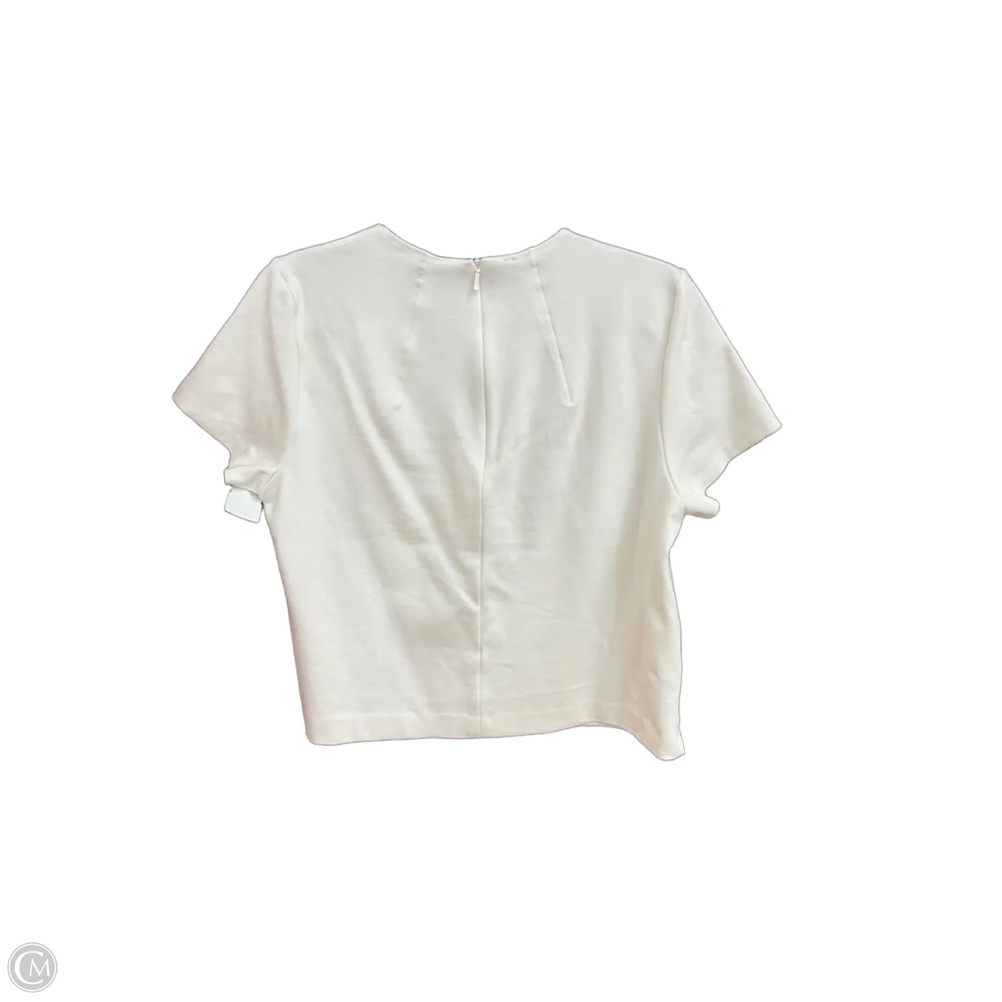 Top Short Sleeve By Spanx In White, Size: L