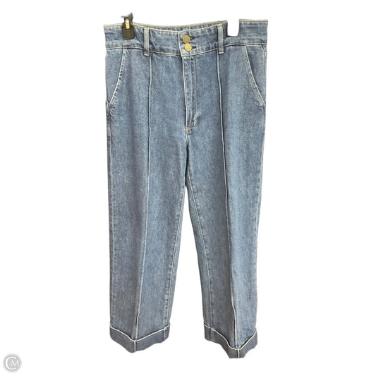 Jeans Wide Leg By Frame In Blue, Size: 6