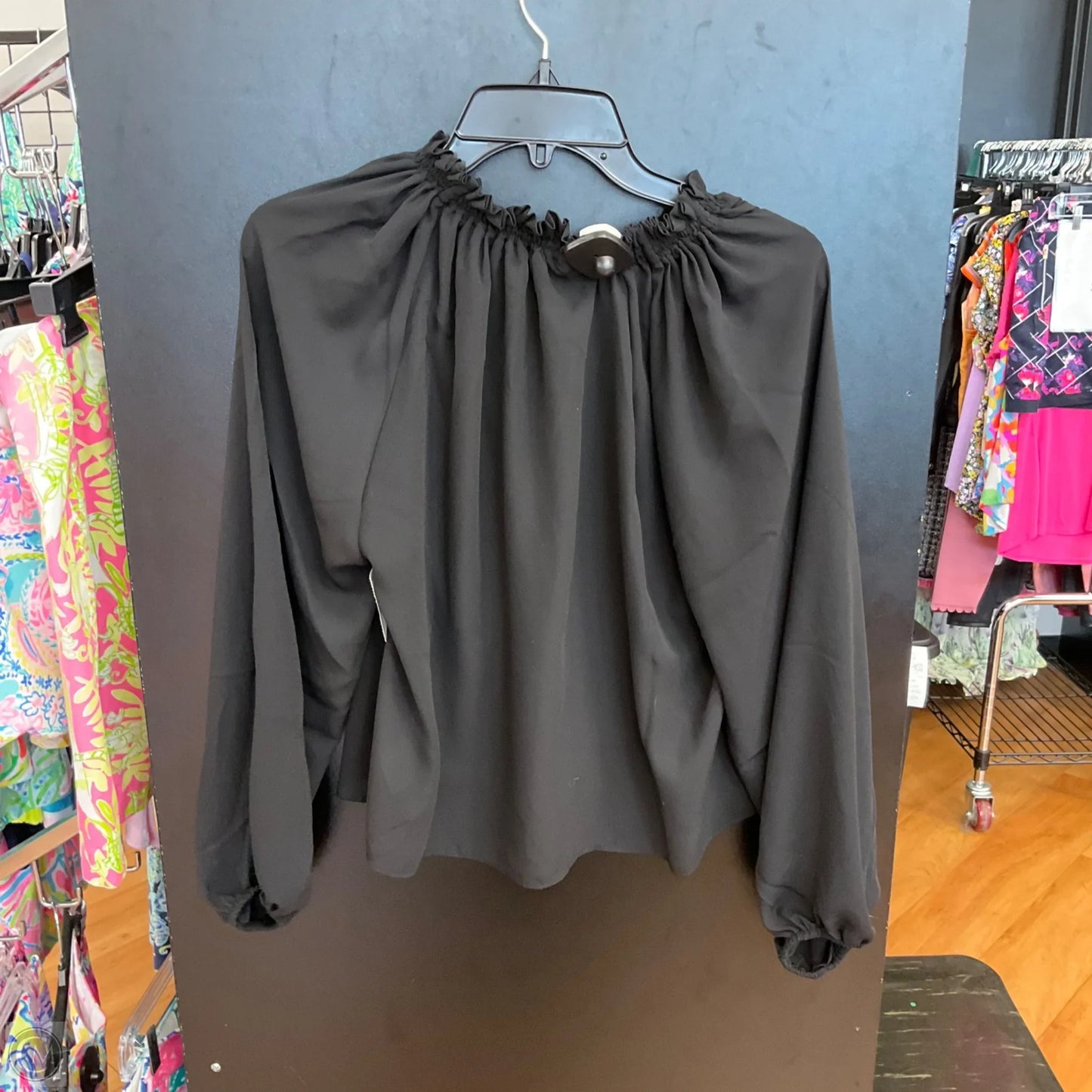 Top Long Sleeve By Madewell In Black, Size: Xs