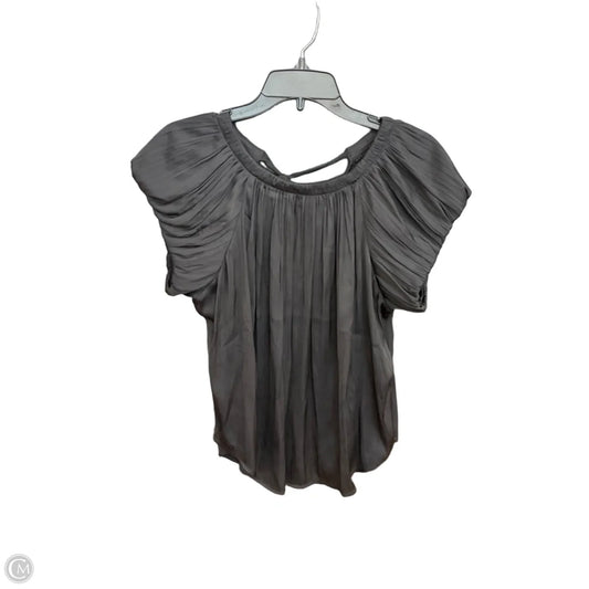 Top Short Sleeve By Anthropologie In Black, Size: S