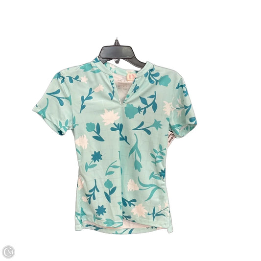 Athletic Top Short Sleeve By Nike In Blue, Size: Xs