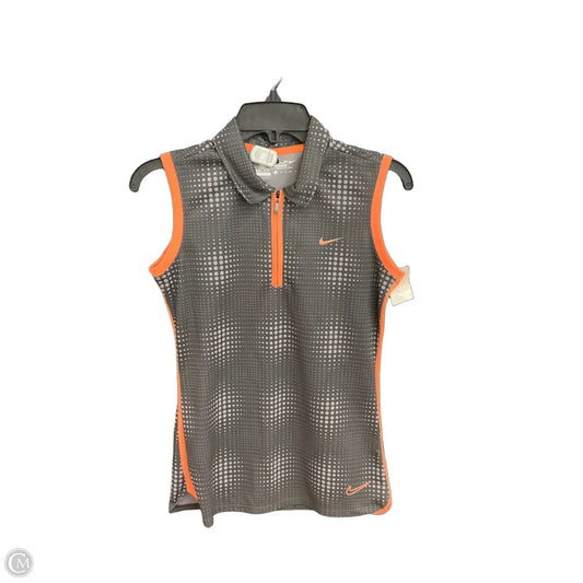 Athletic Tank Top By Nike Apparel In Grey, Size: Xs