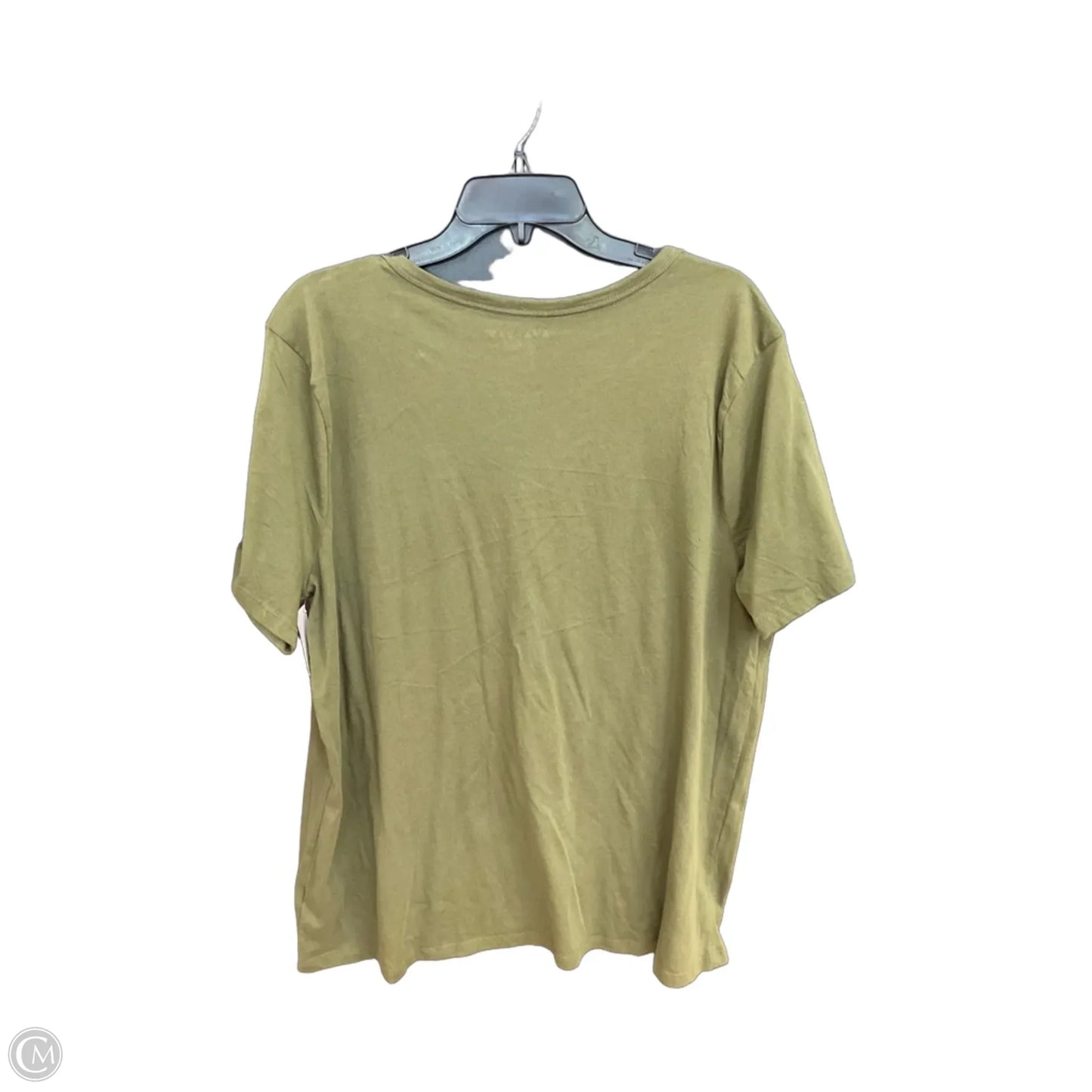 Top Short Sleeve By Ava & Viv In Green, Size: 1x