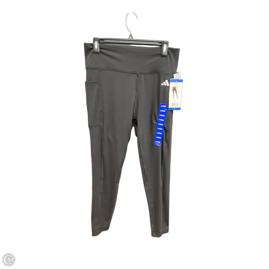 Athletic Leggings By Adidas In Black, Size: L