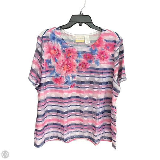 Top Short Sleeve By Alfred Dunner In Pink, Size: 2x